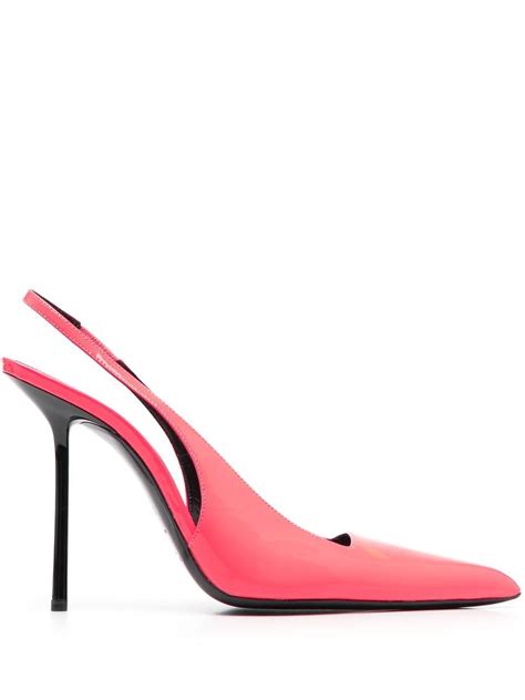 ysl heels pink|saint laurent slingback pump.